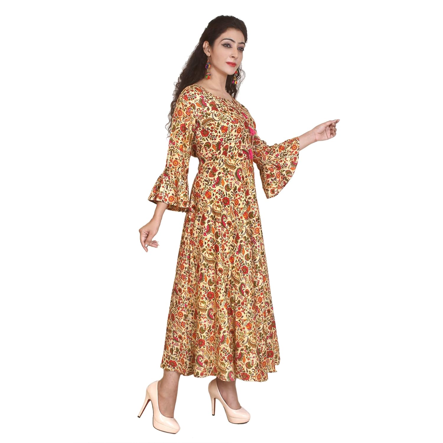 tulsika long anarkali party wear designer floor length kurti