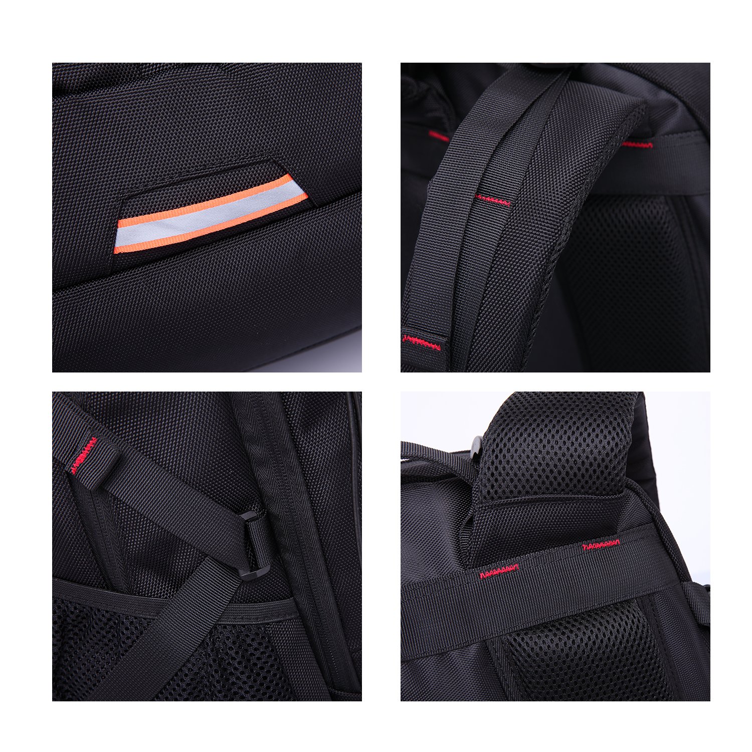 BanGe Hiking Backpack 40L Outdoor Waterproof Large Capacity Travel Laptop Bag for Men BG2223,Black