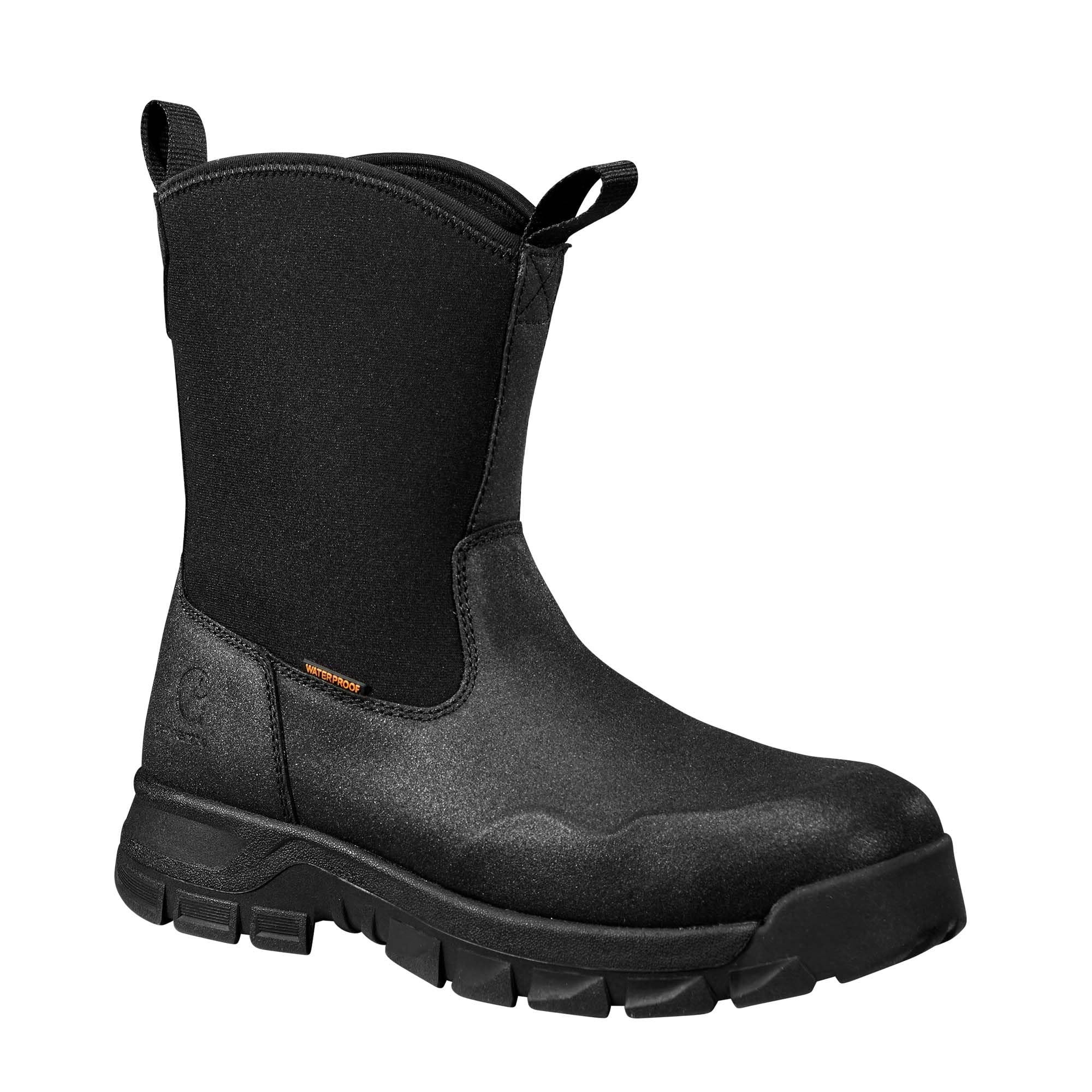 Carhartt Men’s Kentwood Waterproof 9″ Steel Toe Wellington Industrial Boot, Black, 8.5 Wide
