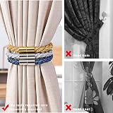 Pretty Jolly 2 Pack Magnetic Curtain Tiebacks Light Grey Modern Drape Holdbacks view 2