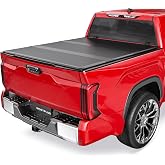 MOSTPLUS Tri Fold Fiberglass Truck Bed Tonneau Cover Compatible for 2014-2025 Toyota Tundra 5.5 FT-66 inch Bed