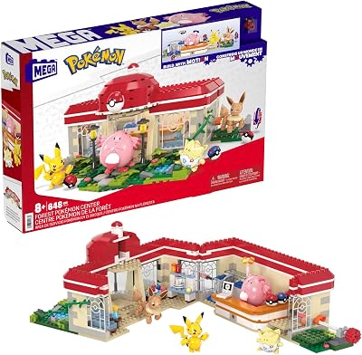 Mega Bloks MEGA Pokémon Center Playset 648 Pieces Motion Brick