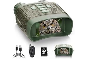 Night Vision Goggles, Night Vision Binocular 4K HD, 3'' LCD Screen with 5-Level Brightness Adjustment, Night Vision Goggles w