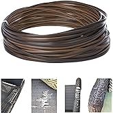 Laphivieh 480 Ft Wicker Repair Kit, Plastic Wicker Repair Supplies, Gradient Dark Brown with Visible Mixed Color Stripes, Synthetic Rattan Replacement Material for Patio Furniture Repair