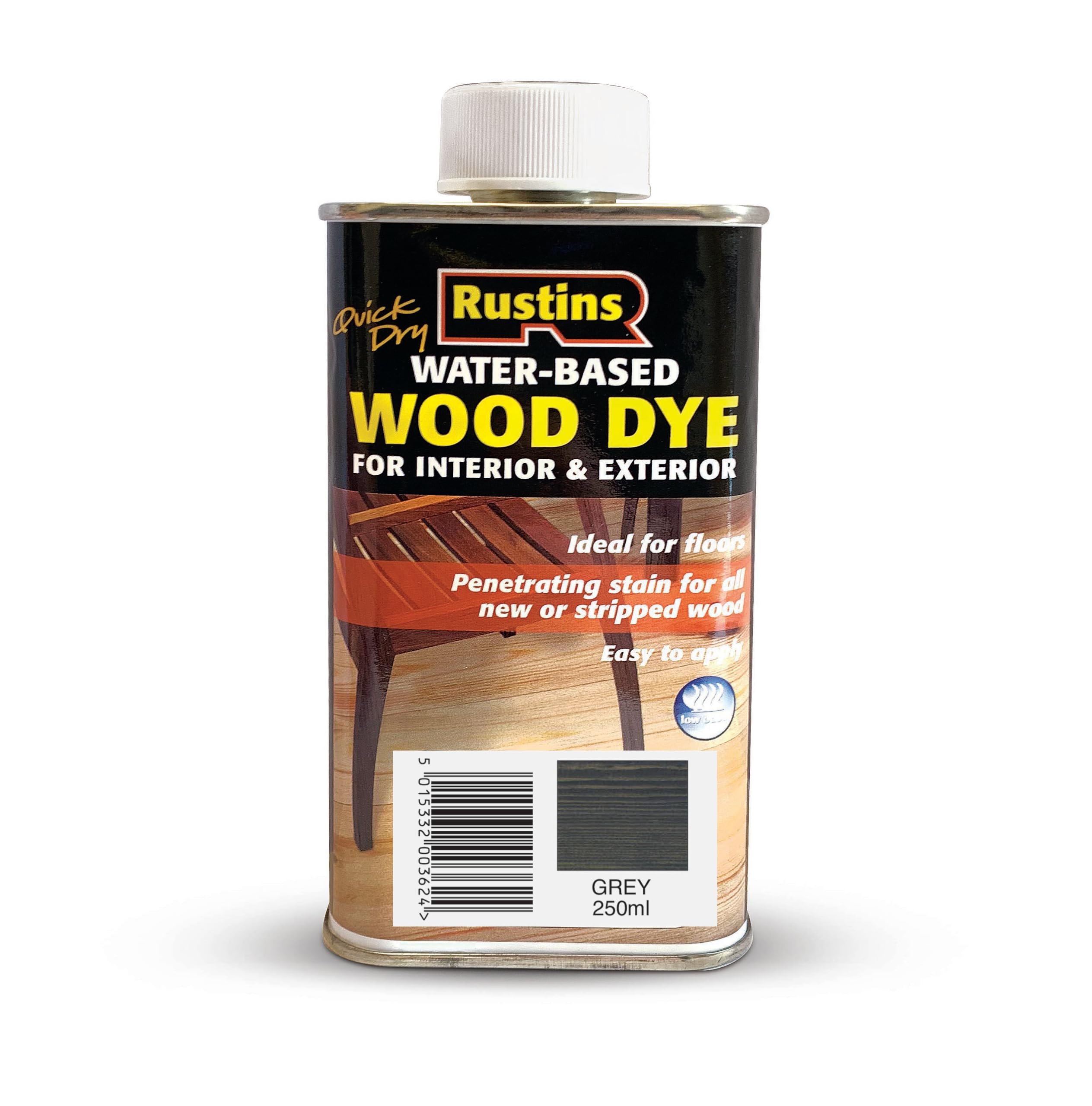 Rustins Wood Dye 250ml Quick Dry Grey