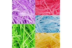 Uptotop 10oz 5 Colors Crinkle Cut Paper Shred Filler for Gift Wrapping Basket Filling, Easter, Valentine's Day, Birthday, Christmas, Thanksgiving, Wedding, Mother's Day(10 oz)