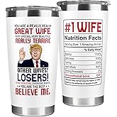 UMACVN Gifts for Wife from Husband - Wedding Anniversary for Women, Valentines Day Birthday, Mothers Day, Christmas Wife Gifts for Her - Romantic Love Gift for Her - 20 Oz Stainless Steel Tumbler