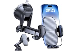 Miracase Phone Holder Car Mount,Universal Suction Cellphone Stand Brakect for Dashboard,Windshield,360 Rotating Carmount Acce