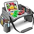 BUENAVO Car Seat Organizer Kids Travel Tray for Kids Car Trays for Kids Roadtrip Essentials Toddlers Activities in Car Seat, Stroller, Airplane