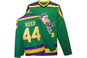 TRIVINKIN Mighty Ducks Jersey Movie Ice Hockey Jersey S-L Charlie Conway with Youth Size, 90S Hip-Hop Party Outfits for Kids