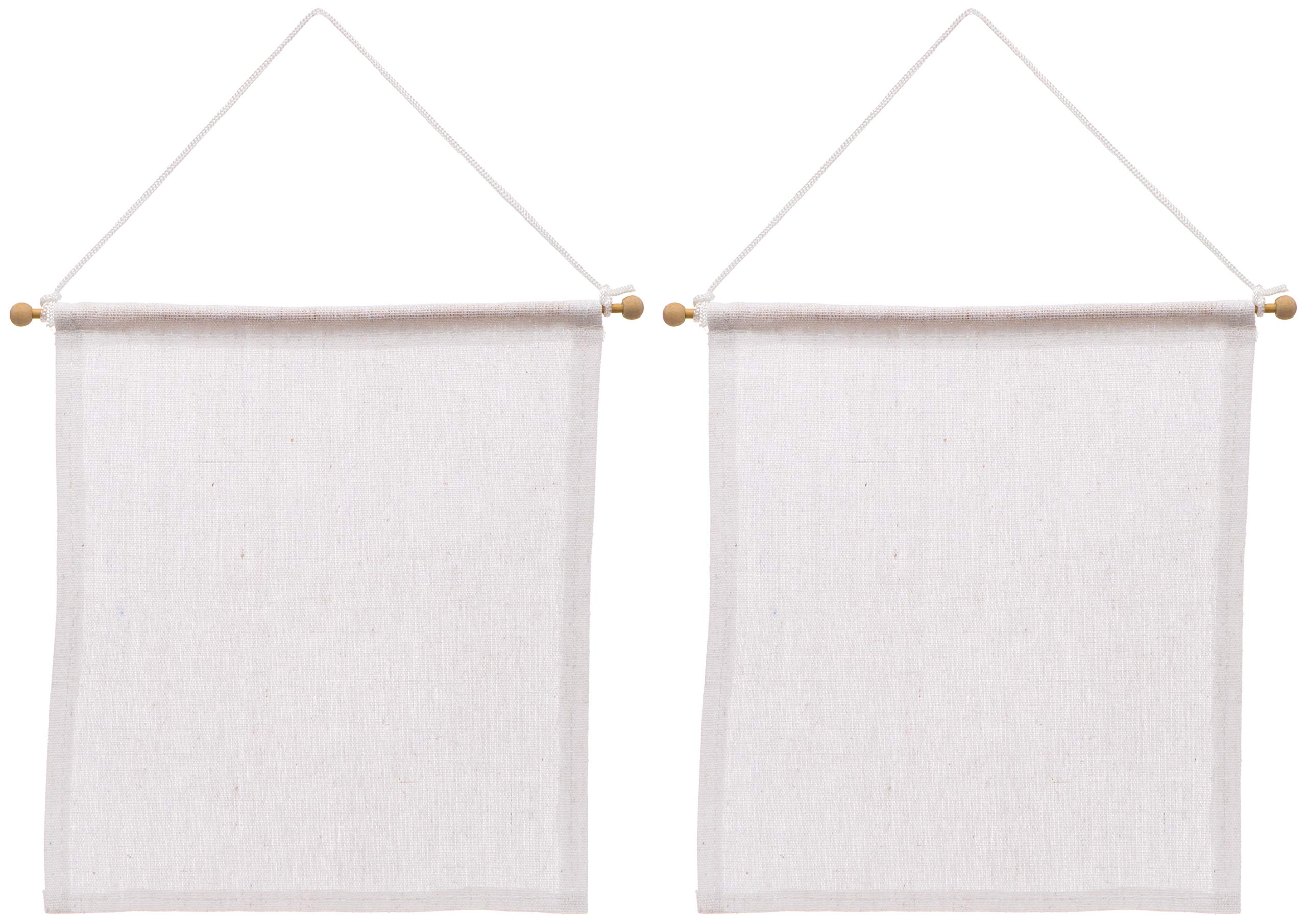 Baker Ross Canvas Hanging Banners For Kids to Decorate Personalise and Display (Pack of 2) , Assorted , AW249