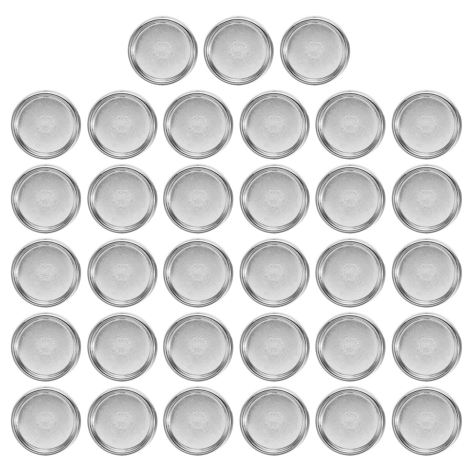 PATIKIL 19mm Plastic Book Binding Discs, 22 Pack Discbound Expansion Discs Plating Round Binder Rings for DIY Notebook Planner, Silver