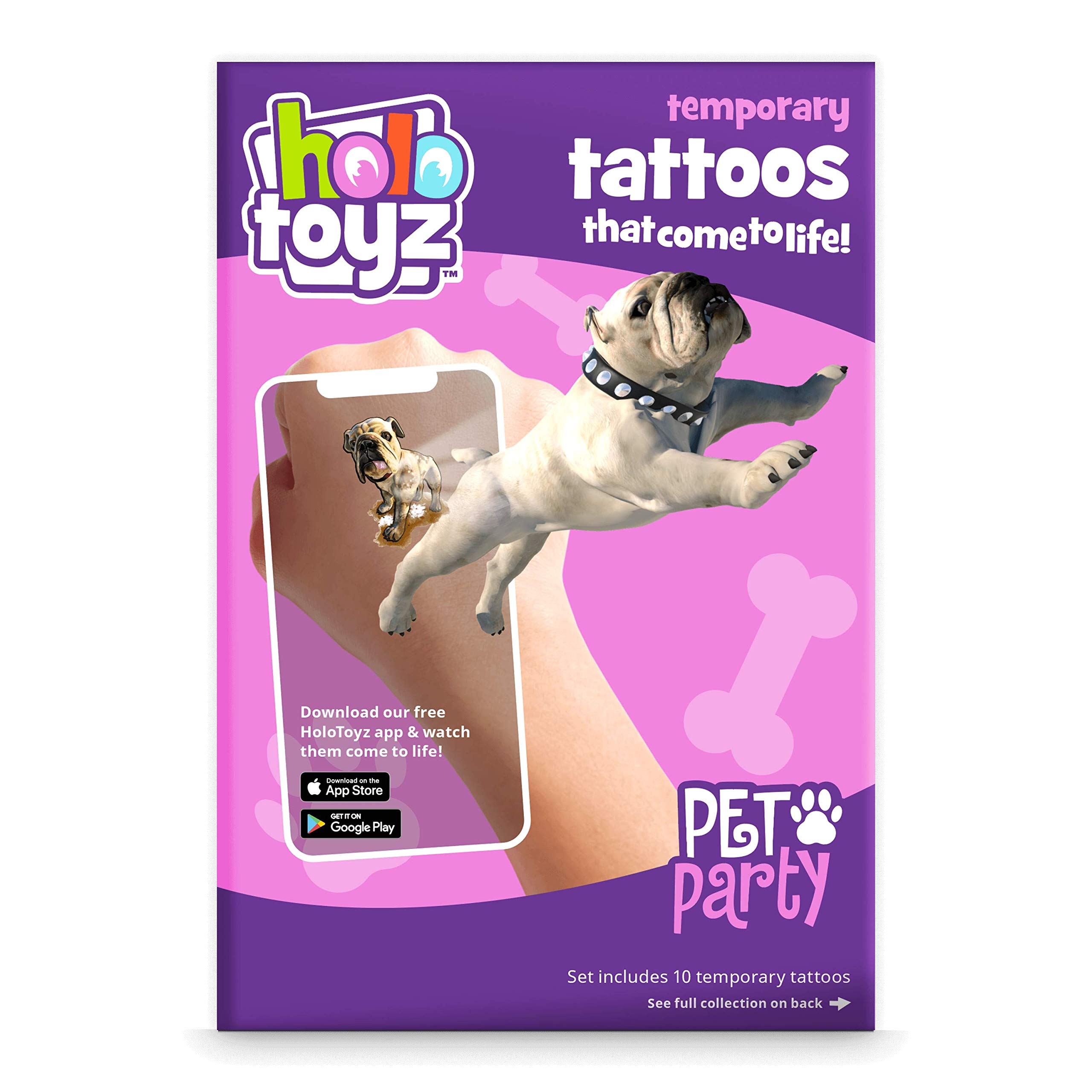 Holotoyz Pets Party Augmented Reality Tattoos