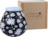 Pot Of Dreams Hand Painted Daisy Kids Save And Smash Ceramic Piggy Bank view 2