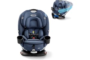 Graco Turn2Me 3-in-1 Rotating Convertible Car Seat, Rear to Forward Facing & Highback Booster, Easy Installation, Brighton