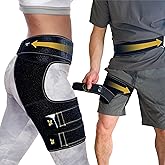 CopperJoint Hip Brace for Women & Men, Adjustable Hip and Thigh Compression Wrap, Left or Right Wear, Groin, Hamstring and Upper Thigh Support, One Size