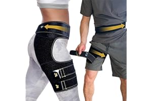 CopperJoint Copper Belt Upper Hip Brace for Women and Men, Thigh Compression Sleeve, Sciatic Nerve Brace, Sciatica Hip Braces Stabilizer, Pulled Hamstring Wrap - Suited for Left Hip or Right Hip