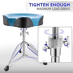 Vhffoso Drum Throne, Height Adjustable Drum Stool