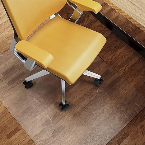Hapfiy Tapis Protege Sol Pour Chaise De Bureau Tapis Pour Protection De Sols Durs Transparent Pvc En Bois De Protection De Plancher Pour Bureau A Domicile Sans Bpa Et Sans Phtalate 92x122cm 3 X4