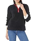 Tommy Hilfiger Women's 1/4 Zip Sherpa Jacket, Sky