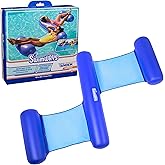 SwimWays Spring Float Premium Hammock Pool Lounger, Inflatable Pool Floats Adult with Fast Inflation for Ages 15 &amp; Up