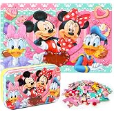 MZZOTOY Puzzles for Kids Ages 4-8, 60 Pieces for Kids Ages 3-5 in a Metal Box Jigsaw Puzzles Girls and Boys Educational Toys Gifts