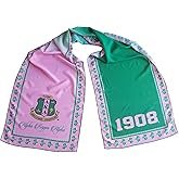 Pink and Green Scarf Women
