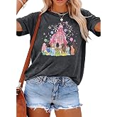 ELIY BASIC Magic Princess Graphic Tee for Women Casual Short Sleeve T-Shirt Tops