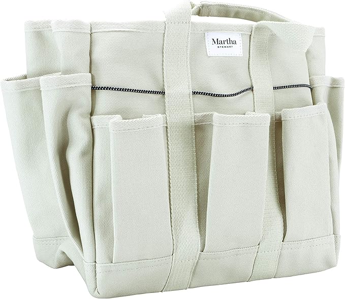 Martha Stewart HeavyDuty Canvas Garden Bag, 6 Exterior 11Inch