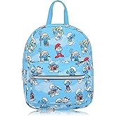 Fast Forward Smurfs Backpack for Women, Men, Boys, Girls, Unisex | Cute PU Leather 10" Smurfs Mini Backpack Purse Shoulder Purse | Smurfs Bag and Smurfs Accessories