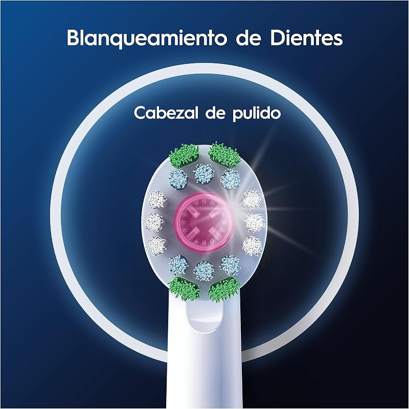 Cabeças de reposição oral-b pro 3d brancas, pacote de 8 unidades
