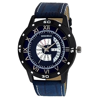 Eepistle Day and Date Calender Function Chronograph Blue Dial Mens Watch - TA-1059