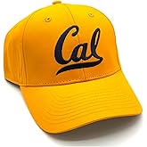 Officially Licensed Cal Berkeley Yellow/Blue MVP Hat Classic University Team Logo Adjustable Structured Embroidered Sports Cap