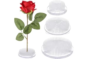 Waydress 4 Pcs 2.8 Inch Plastic Flower Frog Flower Pins Floral Frog for Arrangements Vase Japanese Floral Arrangement for Plant Decoration, Summer Activity, Wedding Decoration (Clear)