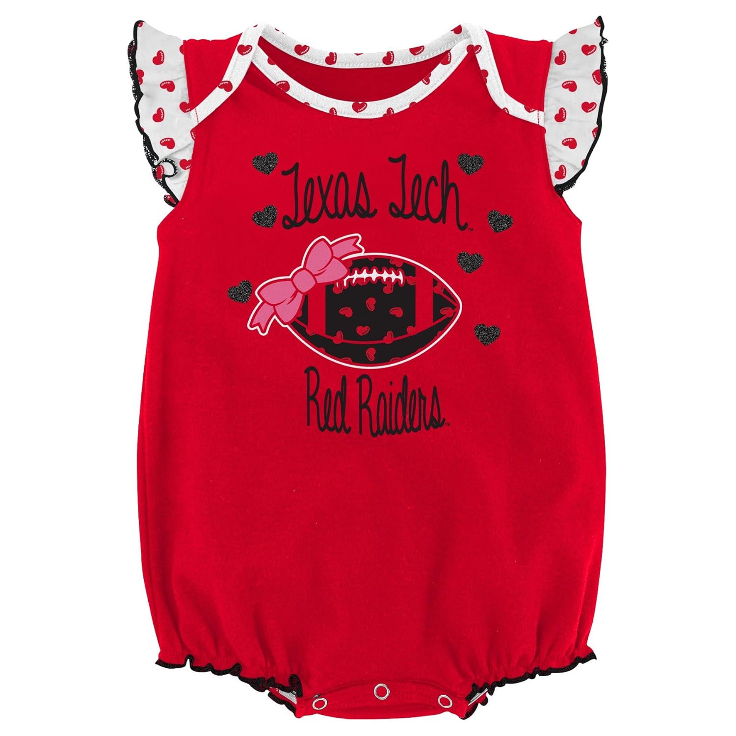 NCAA by Outerstuff NCAA boys Heart Fan 2 Piece Onesie Set