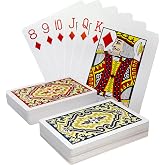 2 Packs Plastic Playing Cards, Waterproof Poker Decks, Washable &amp; Durable | Plastic,Waterproof, large Pint，Poker Decks, Washable, Durable