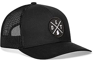 HAKA State City Trucker Hat for Men & Women, Adjustable Baseball Hat, Mesh Snapback, Sturdy Outdoor Black Golf Hat