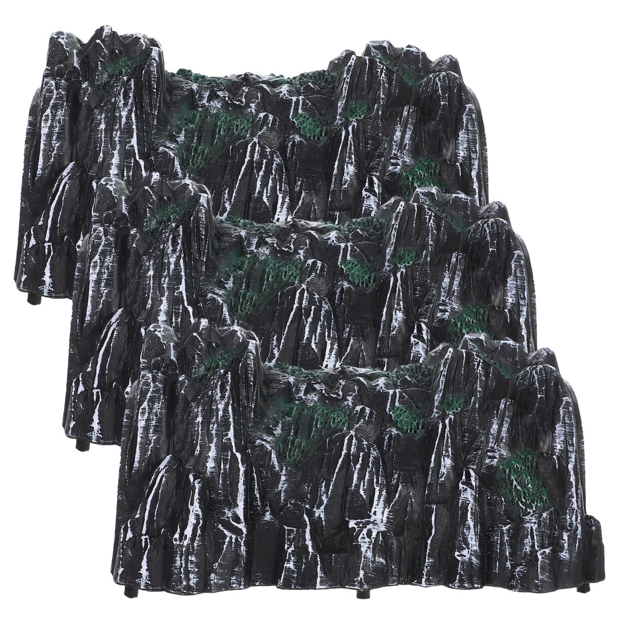 TOYANDONA Simulation Cave Model Train Tunnel Accessories 7.09X4.92X3.54In Plastic Railway Tunnel Figurines Miniature Train Set Decoration for Kids Play Vehicles