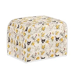 Talayituse Rooster Chicken Rose Print 4 Slice