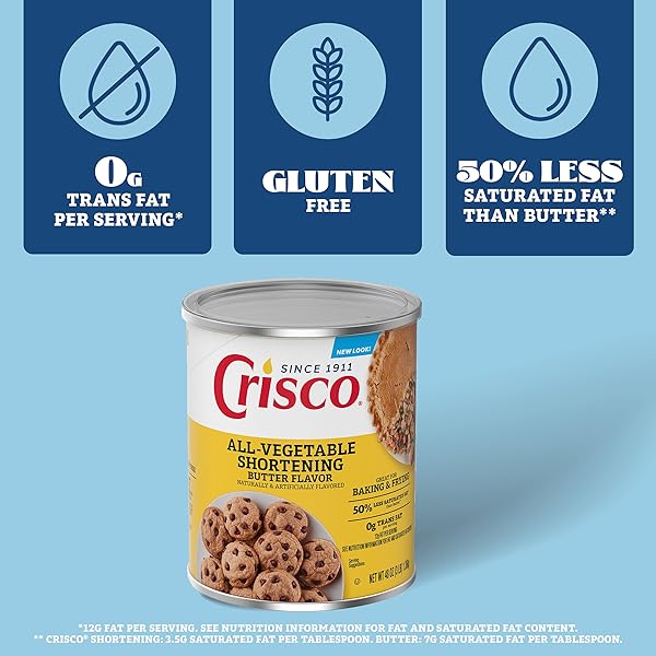 CRISCO BUTTER FLAVOR ALL-VEGETABLE SHORTENING, 48 OUNCE