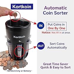 Kortkoin Automatic Coin Sorter 5-IN-1 Coin Counter