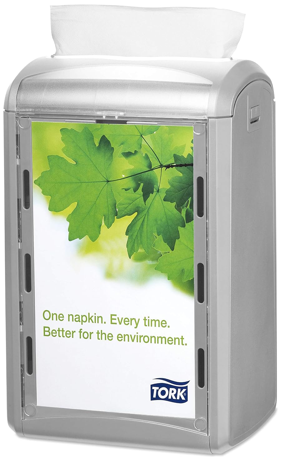 Tork 272513 Xpressnap Counter Napkin Dispenser N4 / Paper Dispenser Suitable for N4 Interfold Napkin Refills/Signature Design/Light Grey