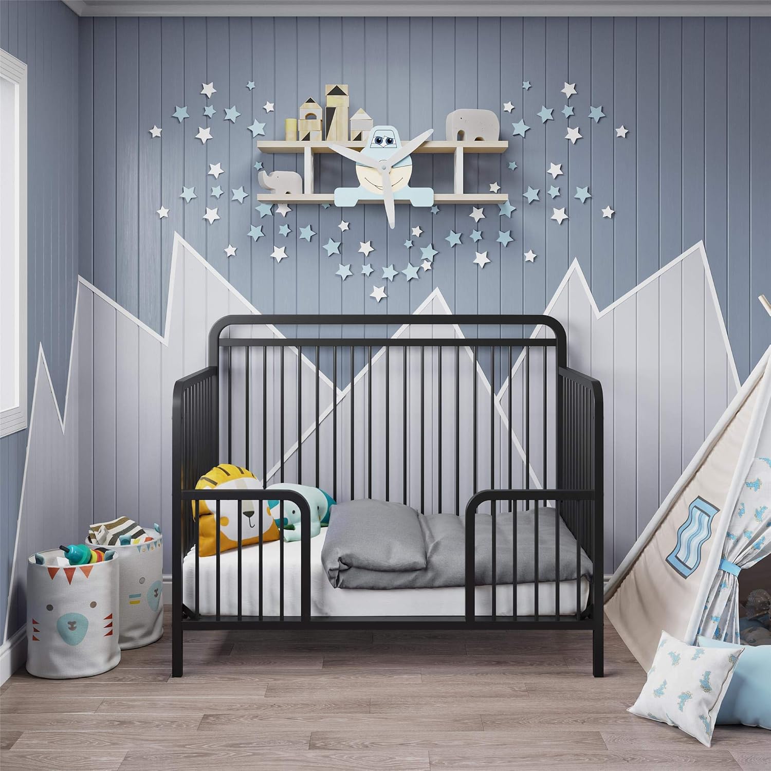4 in 1 metal crib