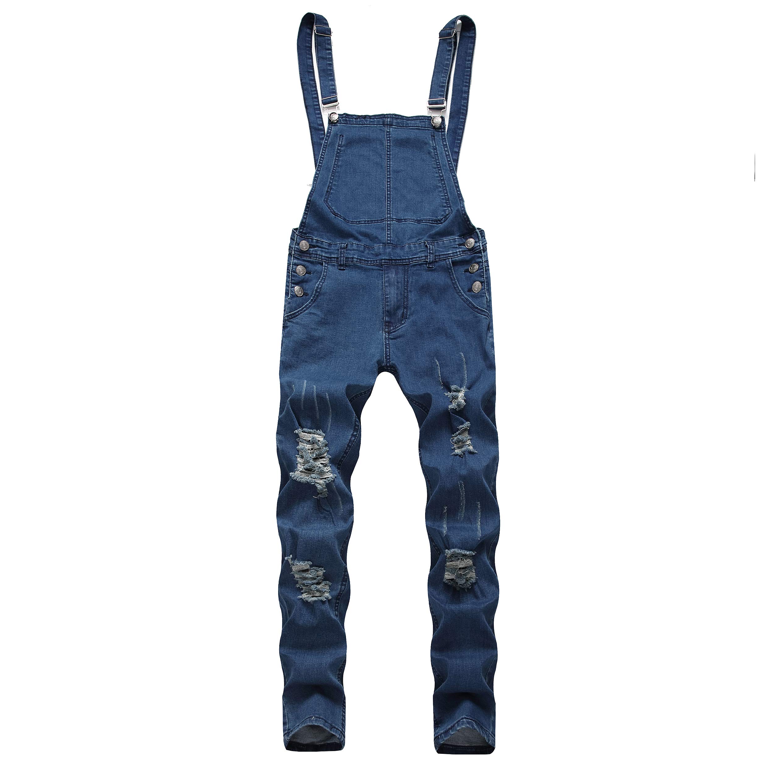 Fashion Mens Overalls Skinny, Denim 