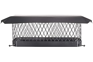 HY-C Shelter 9" x 18" Single Flue Bolt-On Chimney Cap, Fully Assembled, Galvanized Steel