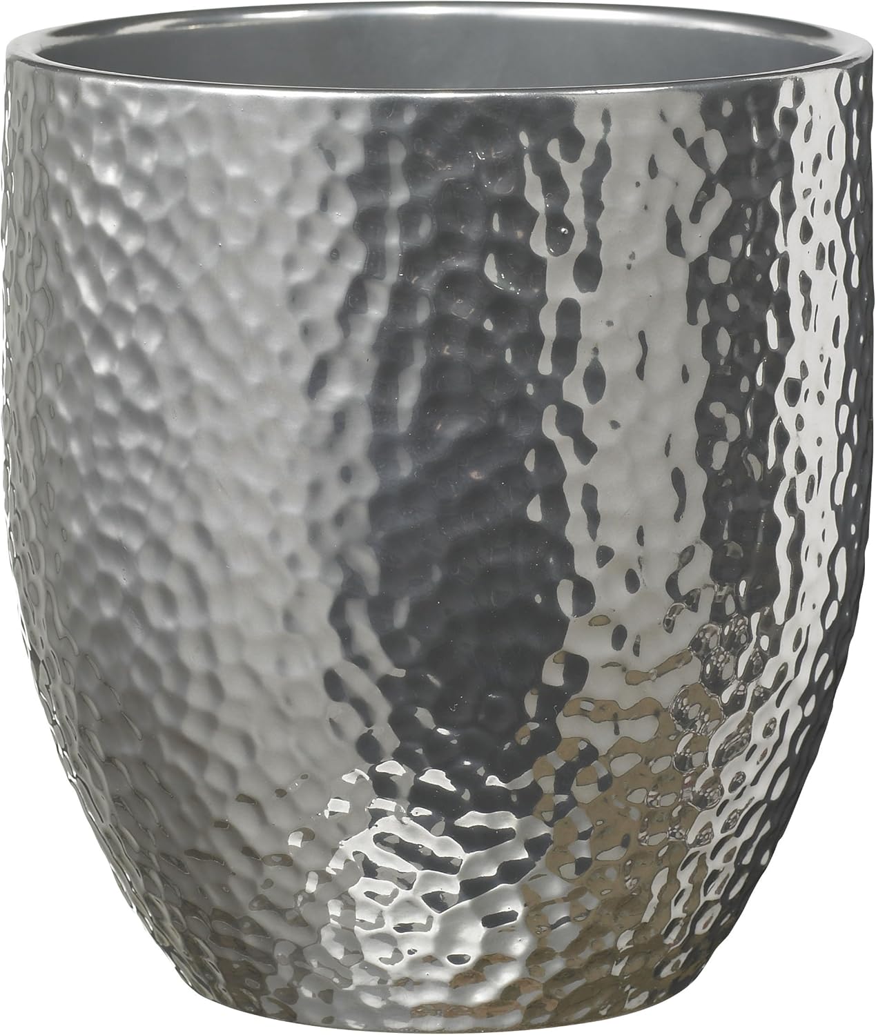 Soendgen Keramik Boston 01 0014 1874 Orchid Vase Metallic Silver 13 X 13 X 14 Cm Amazon Co Uk Garden Outdoors