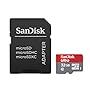 SanDisk Ultra 32GB microSDHC UHS-I Card with Adapter, Grey/Red, Standard Packaging (SDSQUNC-032G-GN6MA)