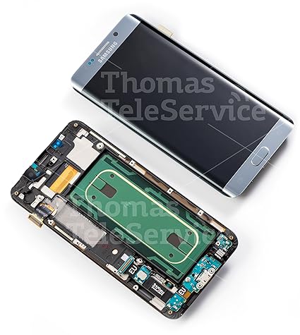 Original Samsung Galaxy S6 Edge Plus G928F G928 LCD AMOLED Display Touchscreen Touch Digitizer + Rahmen Silver Silber GH97 - 