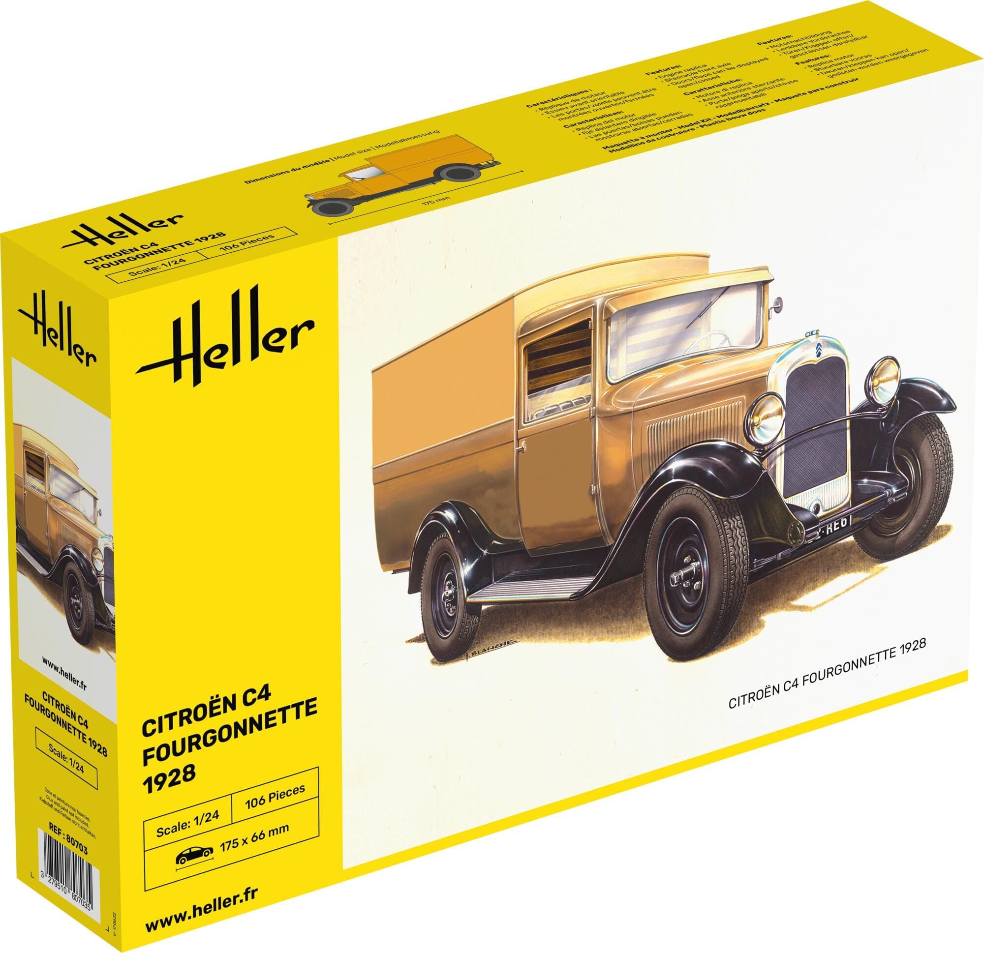 Heller 1: 24 -Citroen C4 Fourgonnette 1928