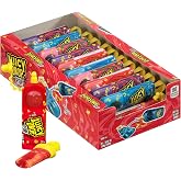 Juicy Drop Sweet &amp; Sour Lollipop Variety Party Pack - 21 Count Sweet Lollipop Suckers &amp; Sour Gel in Assorted Fruity Flavors - Fun Candy For Birthdays And Parties - Candy Variety